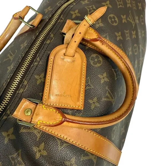 Louis Vuitton Monogram Keepall Bandouliere 55 With Strap COA Included - Picture 11 of 14